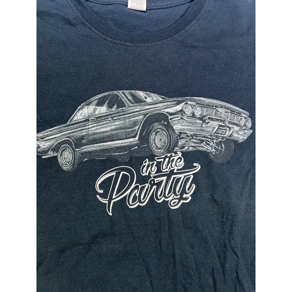 Fruit of the Loom Homeboys In The Party T Shirt Mens XL Black Lowrider Graphic‎